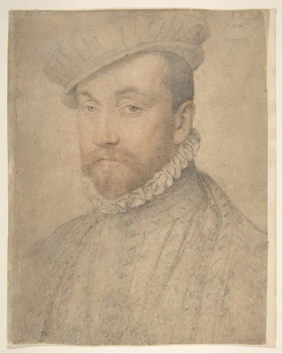Portrait of a Man by François Clouet, drawing, 1500-1599