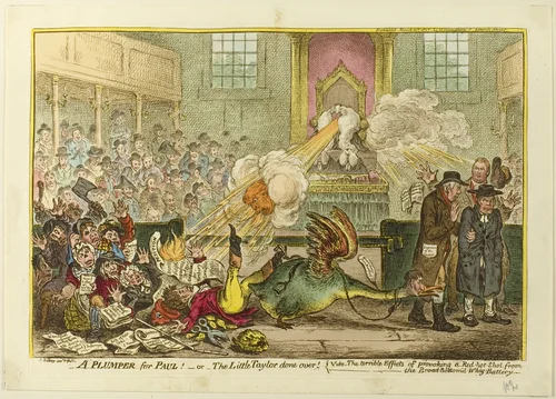 A Plumper for Paul by James Gillray, print, 1807