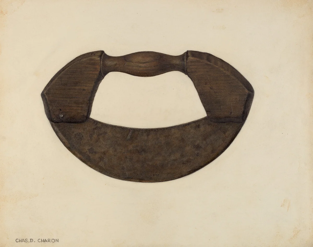 Chopping Knife by Charles Charon, index of american design, 1940