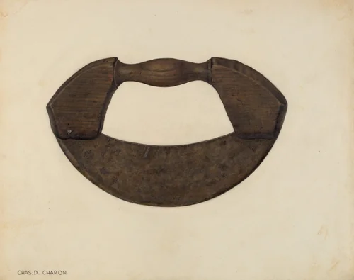 Chopping Knife by Charles Charon, index of american design, 1940