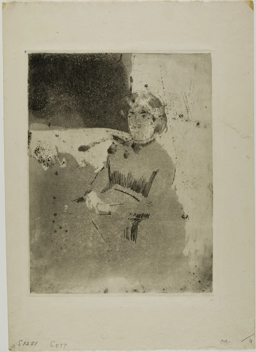 The Corner of the Sofa (No. 1) by Mary Cassatt, print, 1879