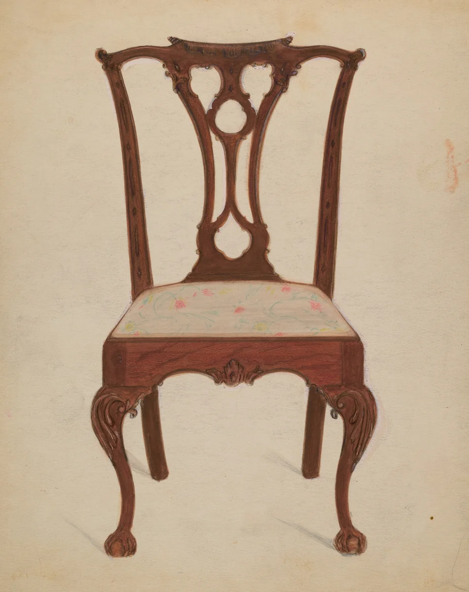 Chair by John Garay, index of american design, 1935-1942
