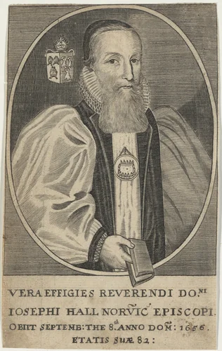 Joseph Hall, Bishop of Norwich by William Faithorne, print, 1616-1691