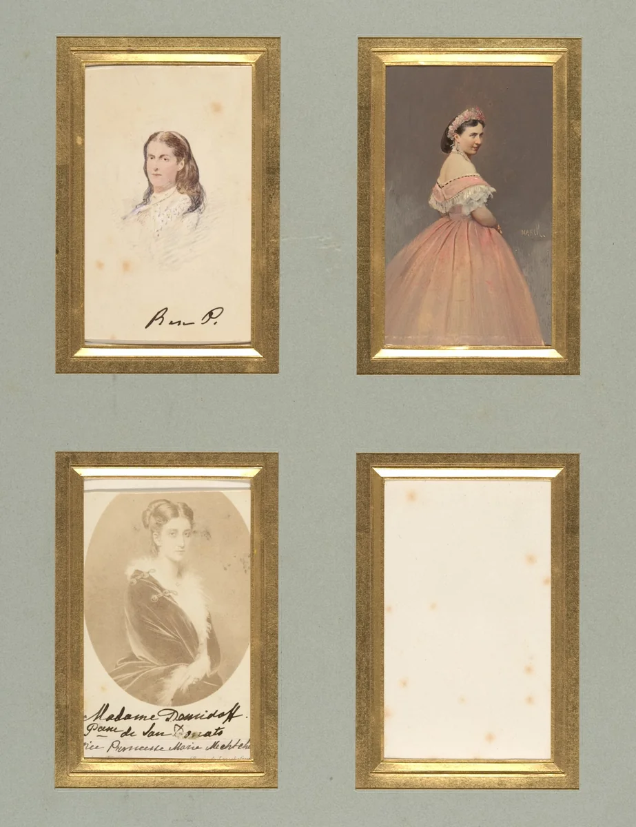 [Madame Demidoff and Unknown Sitters] by Pierre-Louis Pierson, photograph, 1855-1865