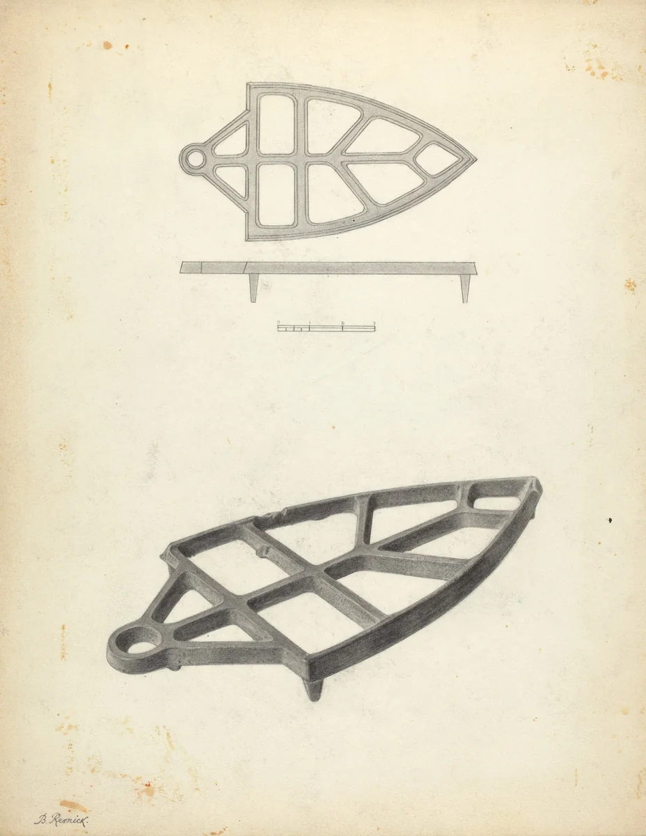 Trivet by Benjamin Resnick, index of american design, 1938
