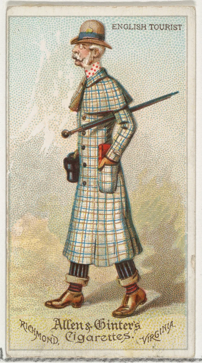 English Tourist, from World's Dudes series (N31) for Allen & Ginter Cigarettes by Allen & Ginter, print, 1888