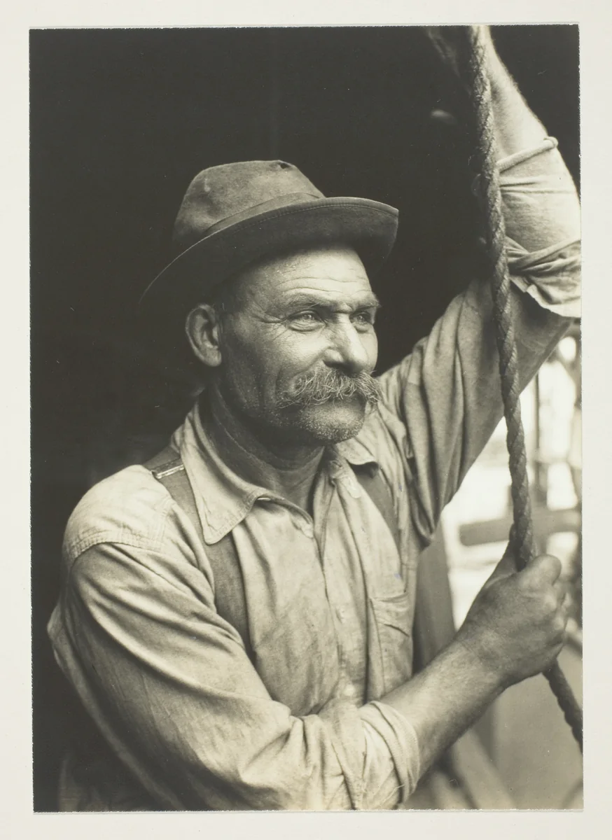Untitled (Workman) by Lewis Wickes Hine, photograph, 1910-1920