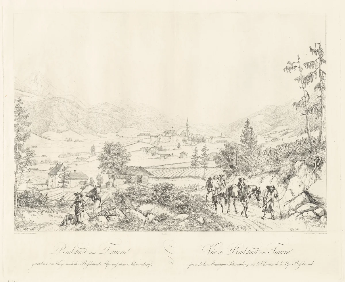 Radstadt near Tauern by Johann Christoph Erhard
Johann Adam Klein
Carl Ludwig Friedrich Viehbeck, print, 1818