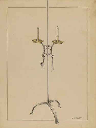Candlestick Stand by Jack Staloff, index of american design, 1936