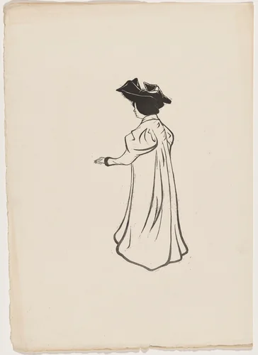 Etude pour un portrait by Maurice Delcourt, print, 1895