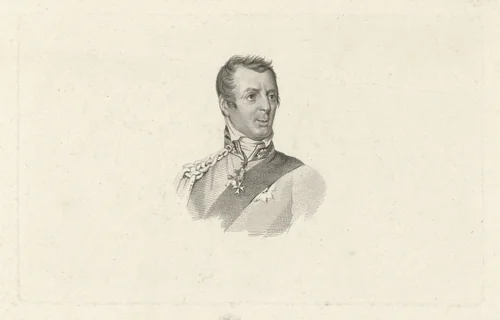 Portret van Arthur Wellesley Wellington, prins van Waterloo by Jacob Ernst Marcus, print, 1815