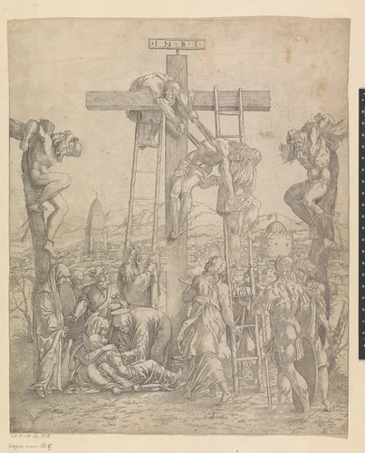 Kruisafname by anonymous, print, 1570