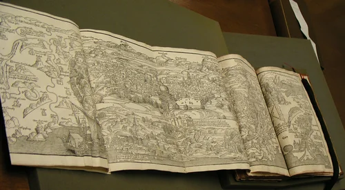 Peregrinatio in terram sanctam (Journey to the Holy Land) by Erhard Reuwich
Bernhard von Breydenbach
Peter Schöffer, book, 1486