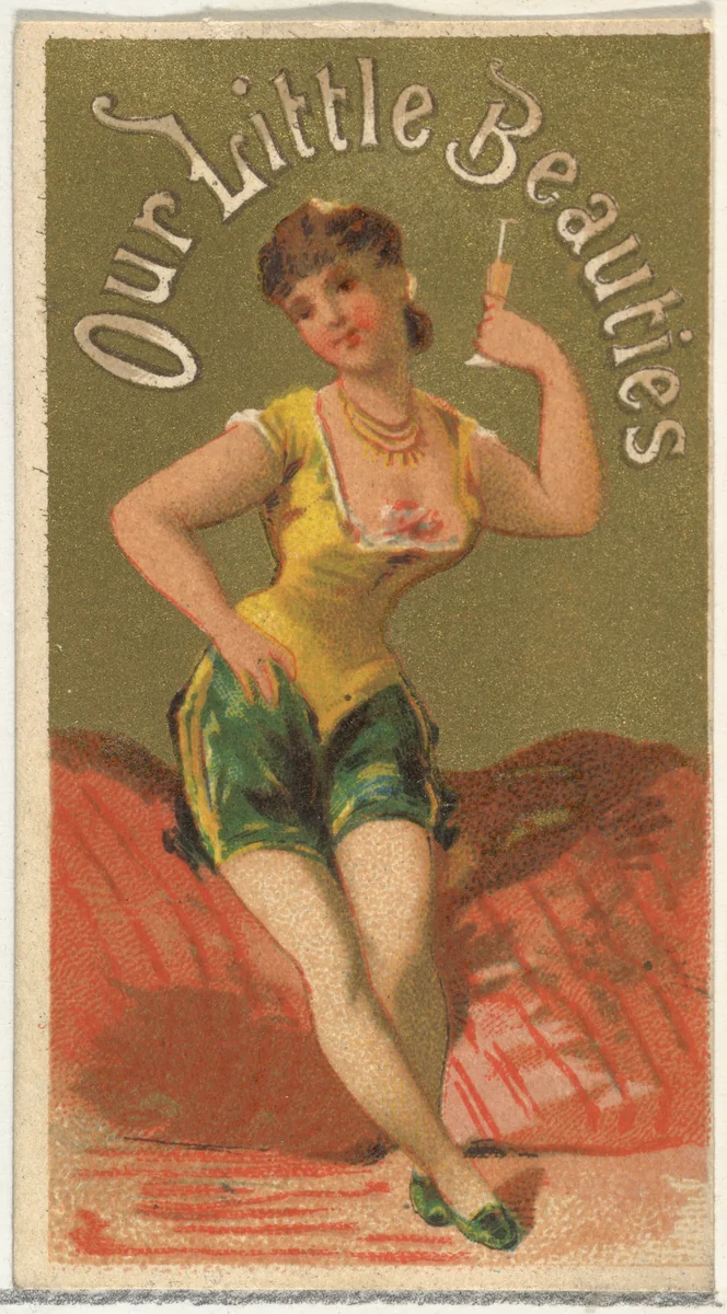 From the Girls and Children series (N58) promoting Our Little Beauties Cigarettes for Allen & Ginter brand tobacco products by Allen & Ginter, print, 1887