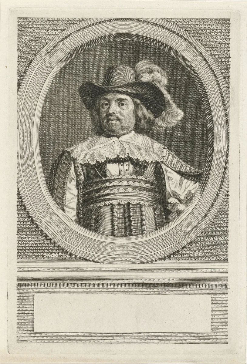Portret van Roelof Bicker by Jacob Houbraken, print, 1749-1780