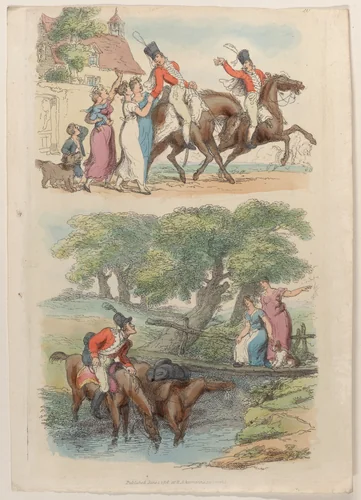 Plate 20, from "World in Miniature" by Thomas Rowlandson, print, 1816