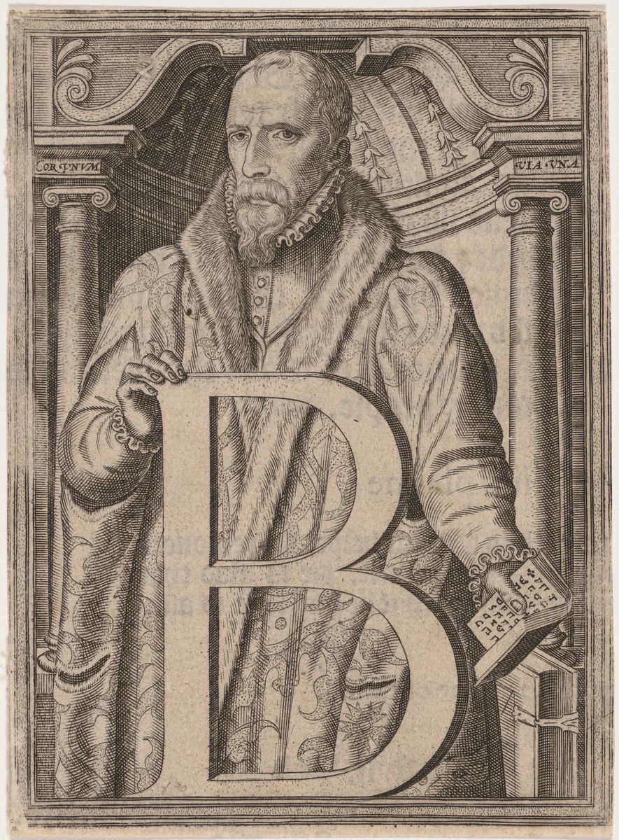 William Cecil, First Baron Burghley by Franz Hogenberg, print, 1540-1590