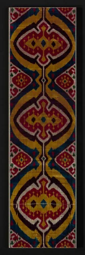 Portion of a Loom Length by Bukhara, textile, 1850-1875