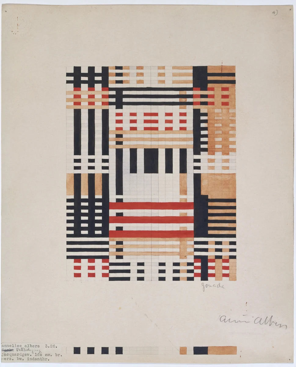Design for Wall Hanging by Anni Albers, design, 1926