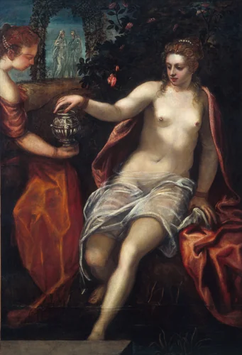 Susanna by Domenico Tintoretto, painting, 1580-1589