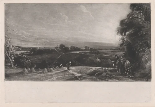 Autumnal Sunset by David Lucas, print, 1830