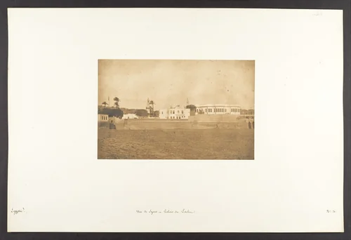 Vue de Syout - Palais du Pacha by Maxime Du Camp, photograph, 1850
