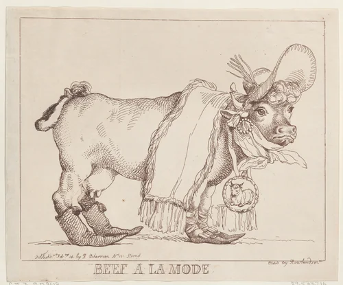 Beef à la Mode by Thomas Rowlandson, print, 1800