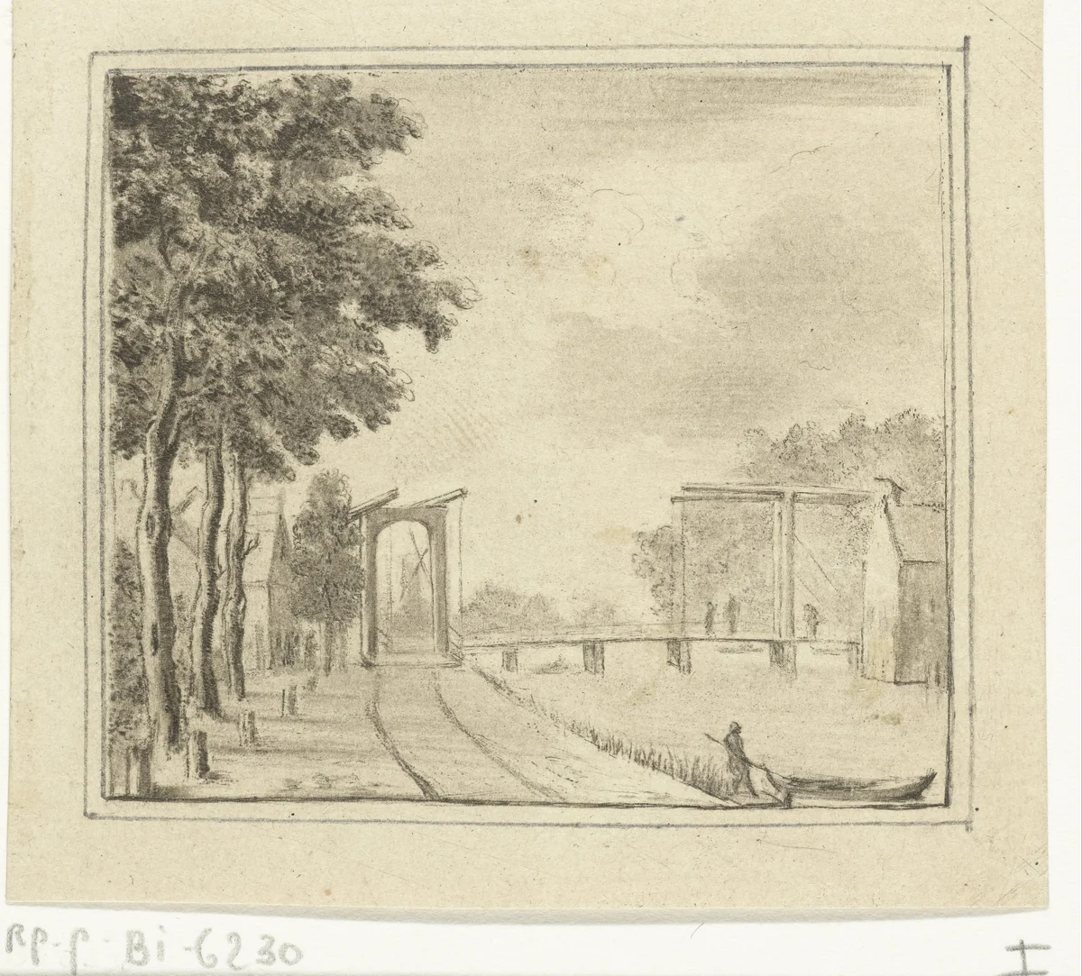 Gezicht op Nederhorst ten Berg by Jurriaan Cootwijck, print, 1744-1798