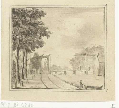 Gezicht op Nederhorst ten Berg by Jurriaan Cootwijck, print, 1744-1798