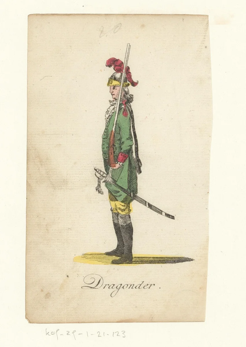 Dragonder by anonymous, print, 1821-1829