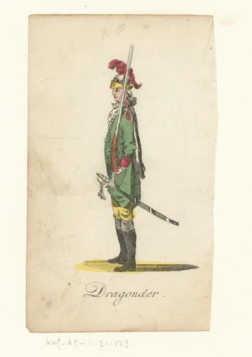 Dragonder by anonymous, print, 1821-1829