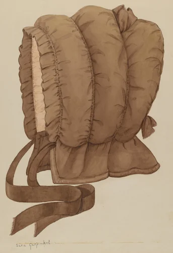 Bonnet by Sara Garfinkel, index of american design, 1937