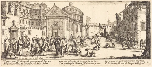 The Hospital by Jacques Callot, print, 1633