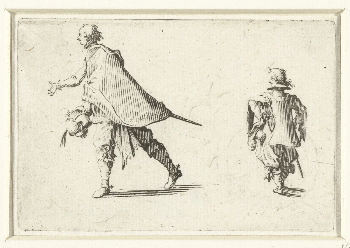 Man met page by Jacques Callot, print, 1621