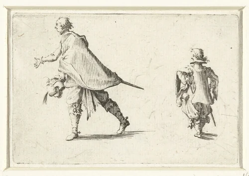 Man met page by Jacques Callot, print, 1621