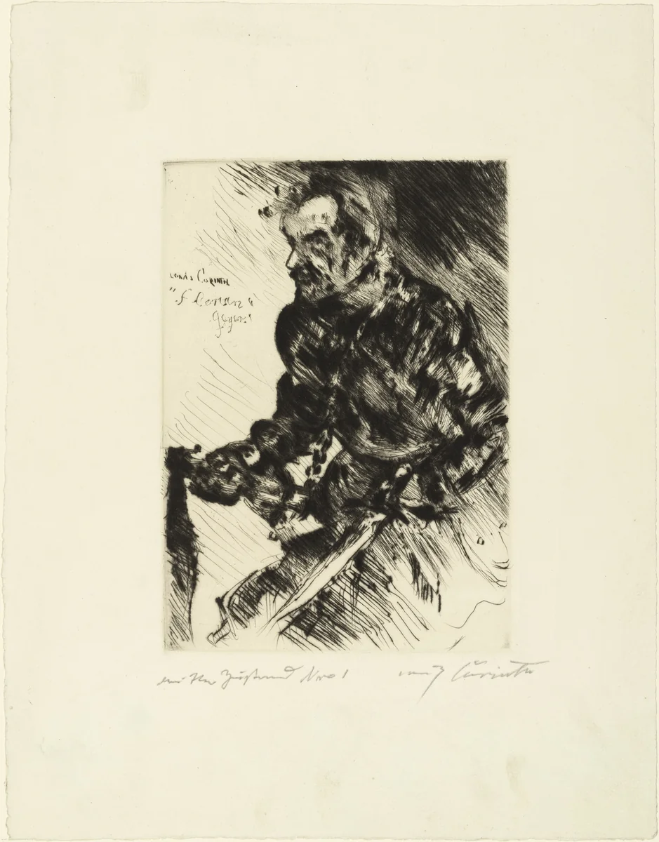 Rudolf Rittner as Florian Geyer (Rudolf Rittner als Florian Geyer) by Lovis Corinth, print, 1924