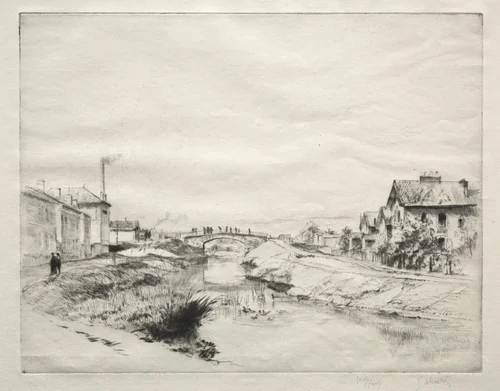 Workmen's House at Troyes, France by Gustave Leheutre, print, 1876-1921