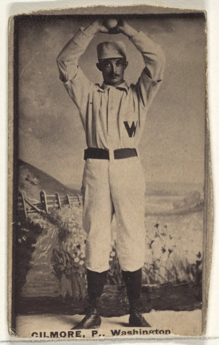 Frank T. Gilmore, Pitcher, Washington Nationals, from the Old Judge series (N172) for Old Judge Cigarettes by Goodwin & Company, photograph, 1887-1890