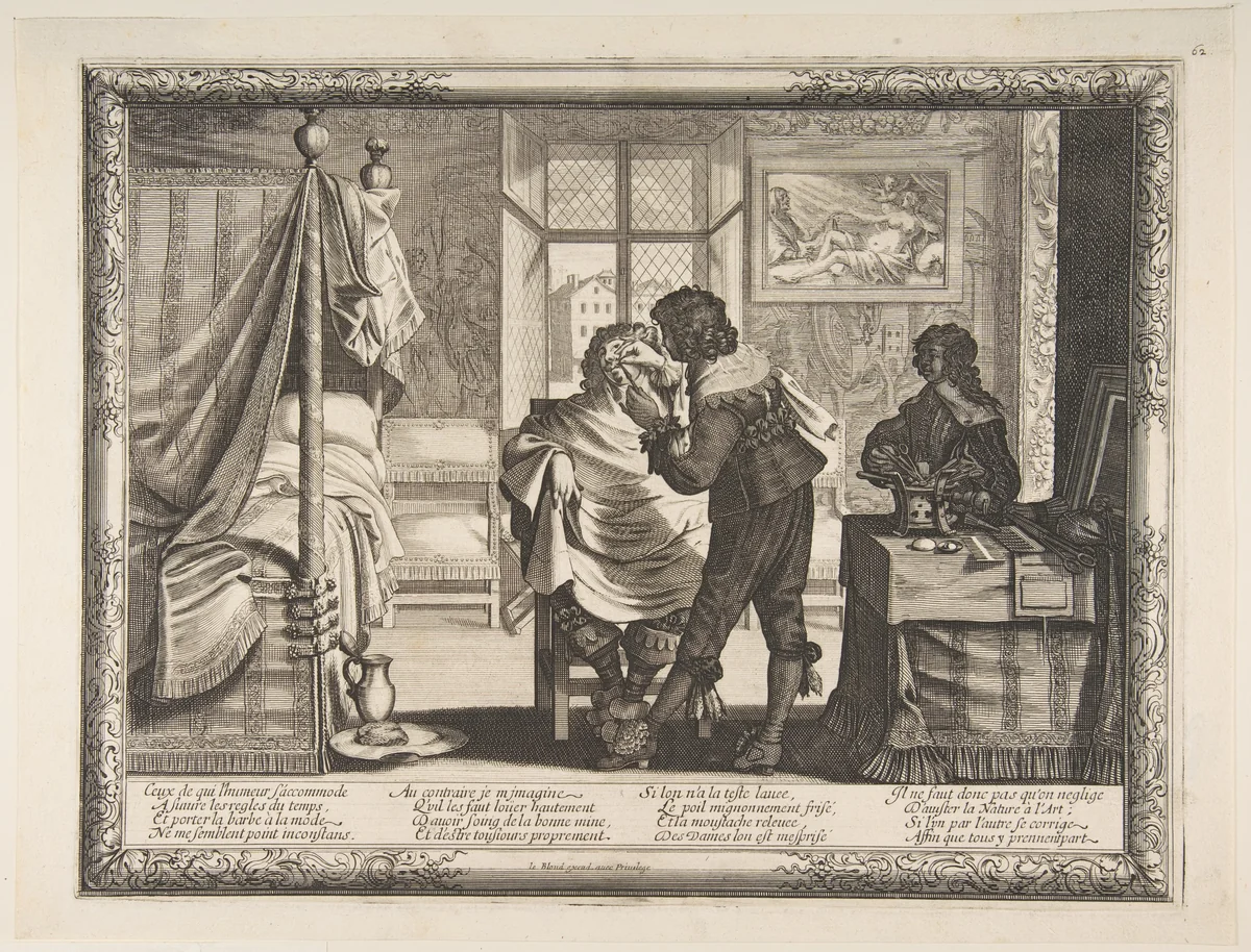 The Barber by Abraham Bosse, print, 1632-1633
