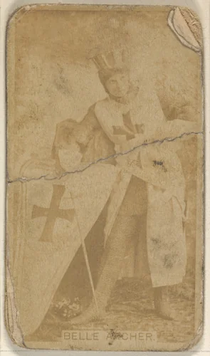 Belle Archer, from the Actors and Actresses series (N45, Type 8) for Virginia Brights Cigarettes by Allen & Ginter, photograph, 1885-1891