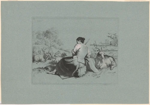 Plate 3, from The Set of 12 Pastorals Scenes by Francesco Londonio, print, 1762-1763