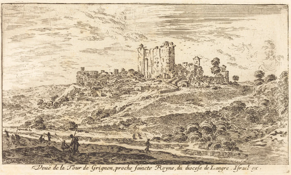 Veue de la Tour de Grignon by Israël Silvestre, print, 1650