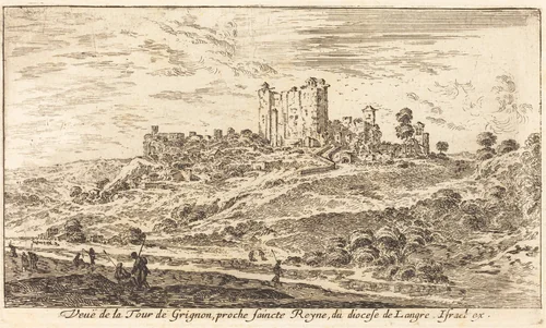 Veue de la Tour de Grignon by Israël Silvestre, print, 1650