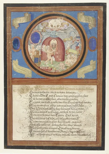 De Alchemie by Paulus de Kempenaer, drawing, 1606