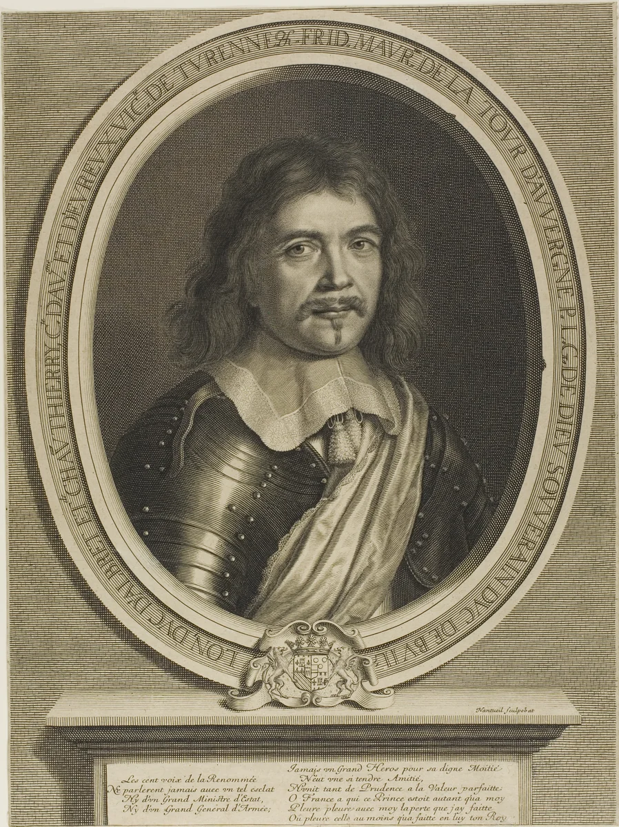 Frédéric-Maurice de la Tour d'Auvergne, Duc de Bouillon by Robert Nanteuil, print, 1656