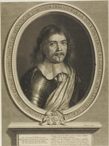 Frédéric-Maurice de la Tour d'Auvergne, Duc de Bouillon by Robert Nanteuil, print, 1656