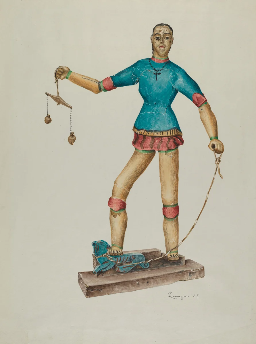 Bulto (San Miguel) by Eldora P. Lorenzini, index of american design, 1939