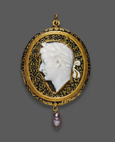Cameo Portraying Tiberius by Roman, metalwork, 1525-1550