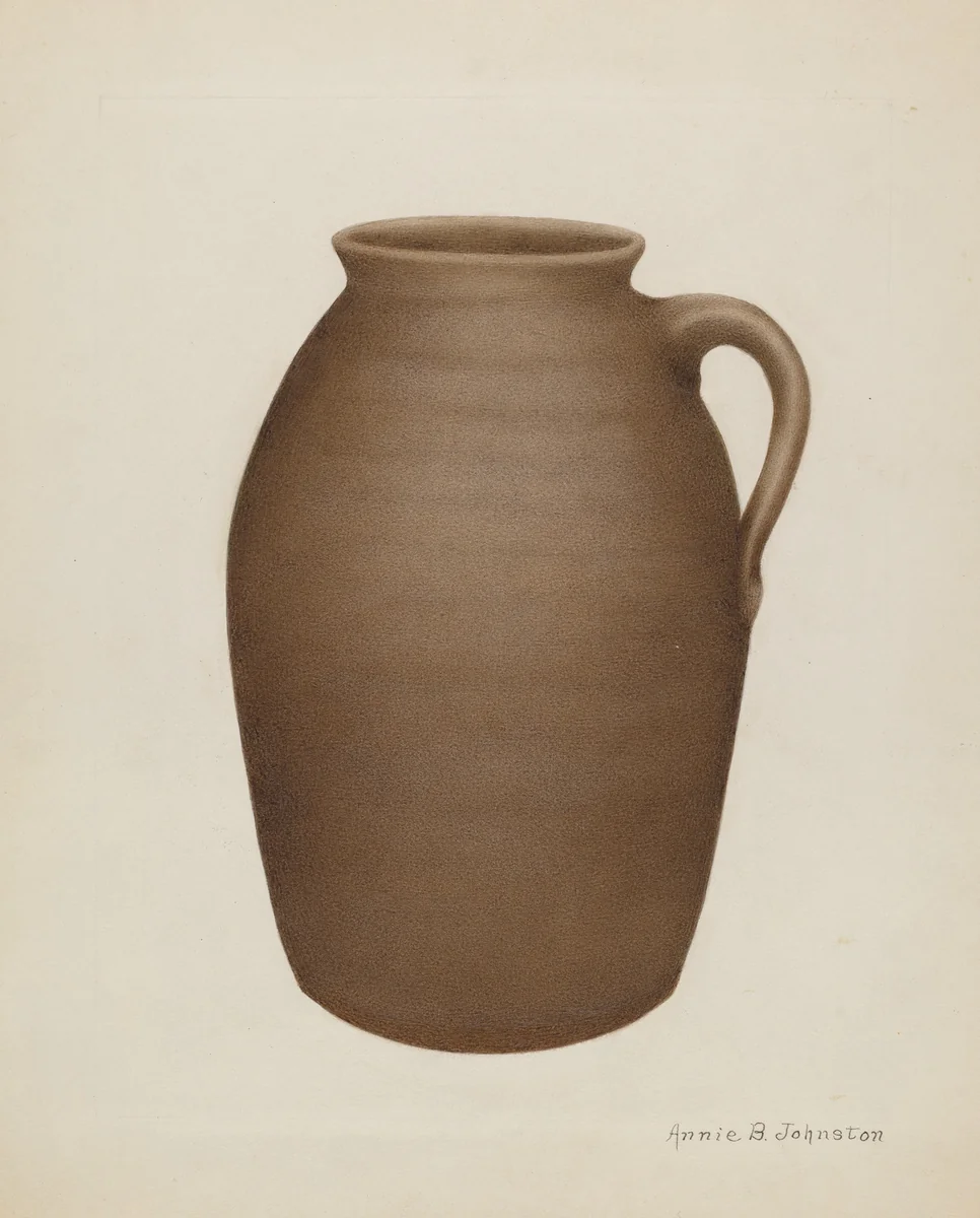Stoneware Jar by Annie B. Johnston, index of american design, 1937