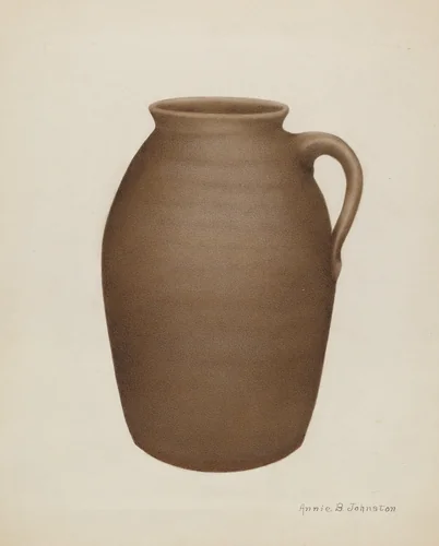 Stoneware Jar by Annie B. Johnston, index of american design, 1937